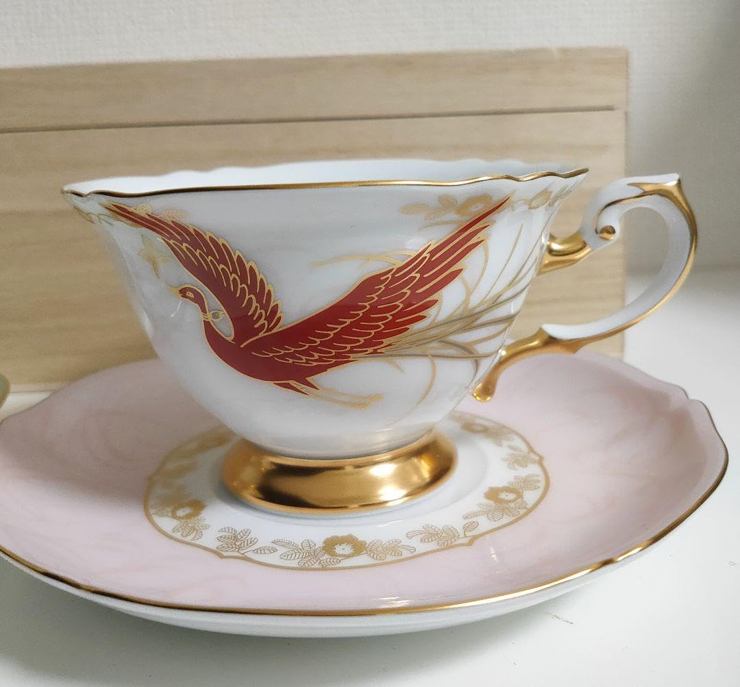 0709-272 大倉陶園 天皇皇后両陛下 御即位記念 鳳凰梓はまなす文