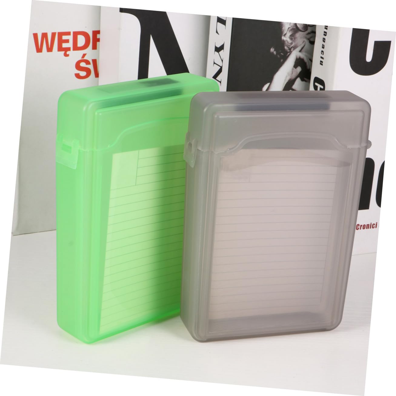 5 Pezzi Custodia Hard Drive Protezione Resistente Antigoccia con Blocco e per Organizzazione Plastica Durevole