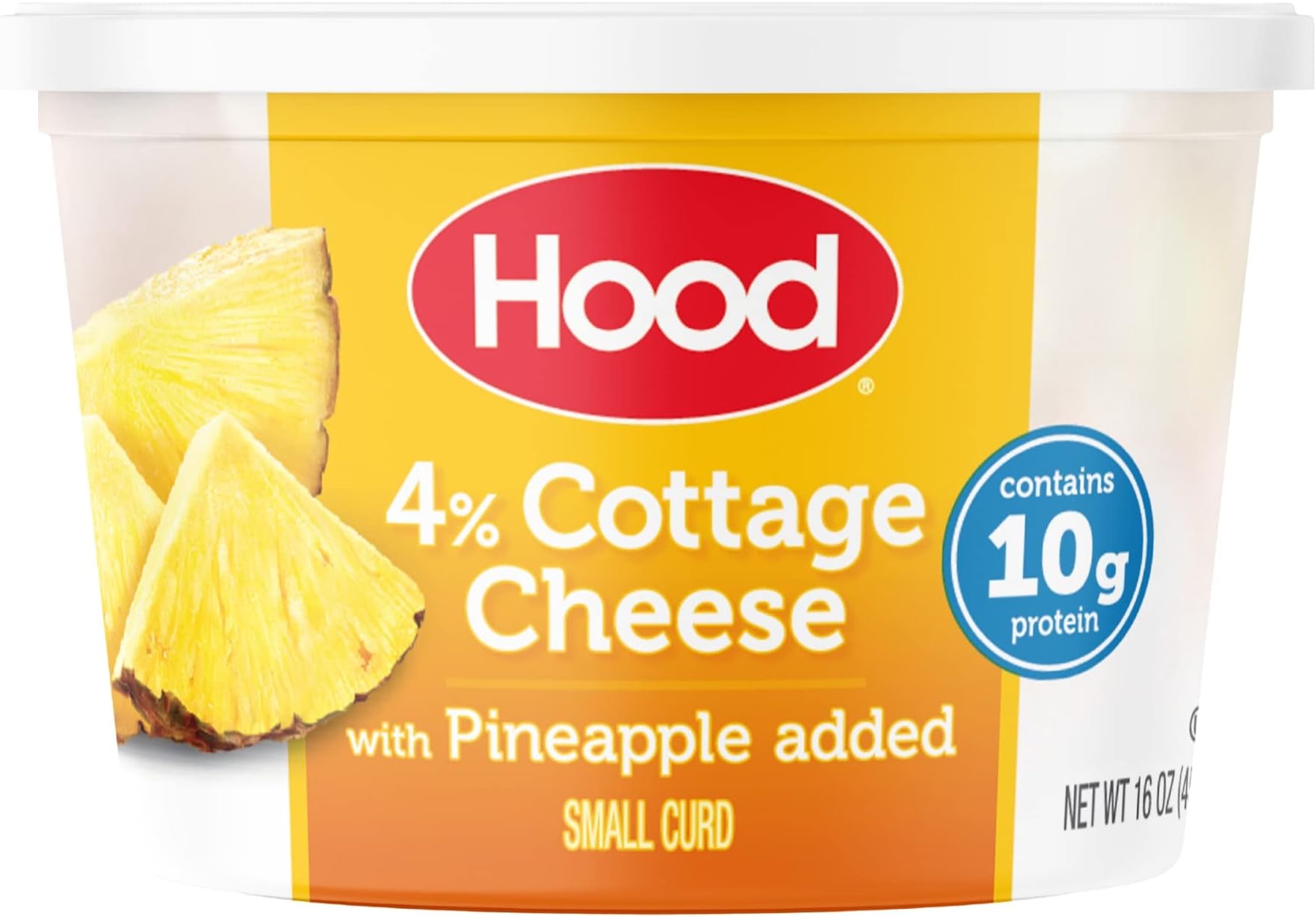 Hood Cottage Cheese with Pineapple, 16oz