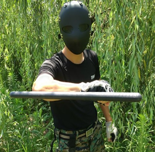 Antiriot Full Protection Safety Impact Resistance Face Mask Airsoft Paintbal BB Gun Anti Riot, Black