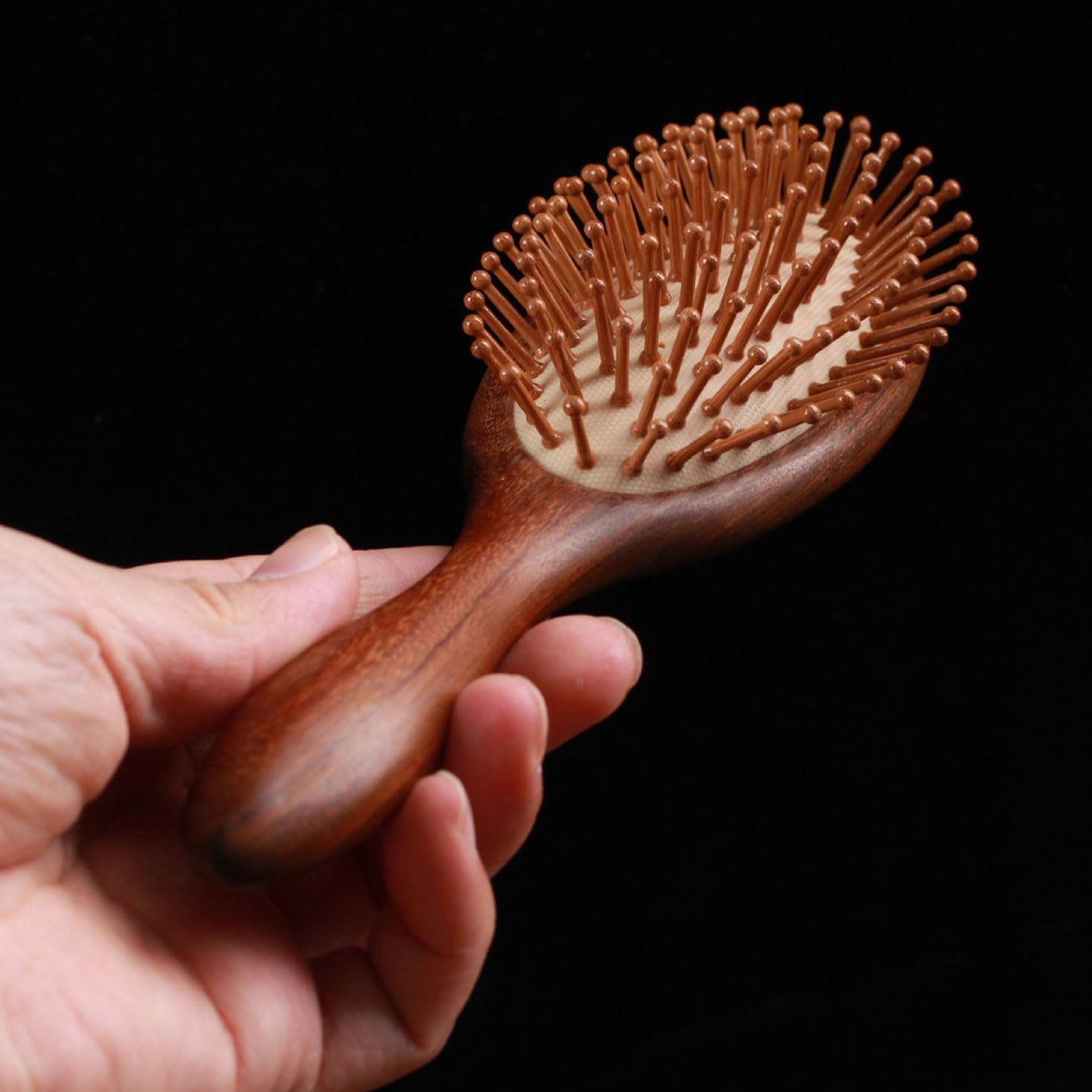 Hair Brush, Sandalwood Wooden Massage Comb - Image 3