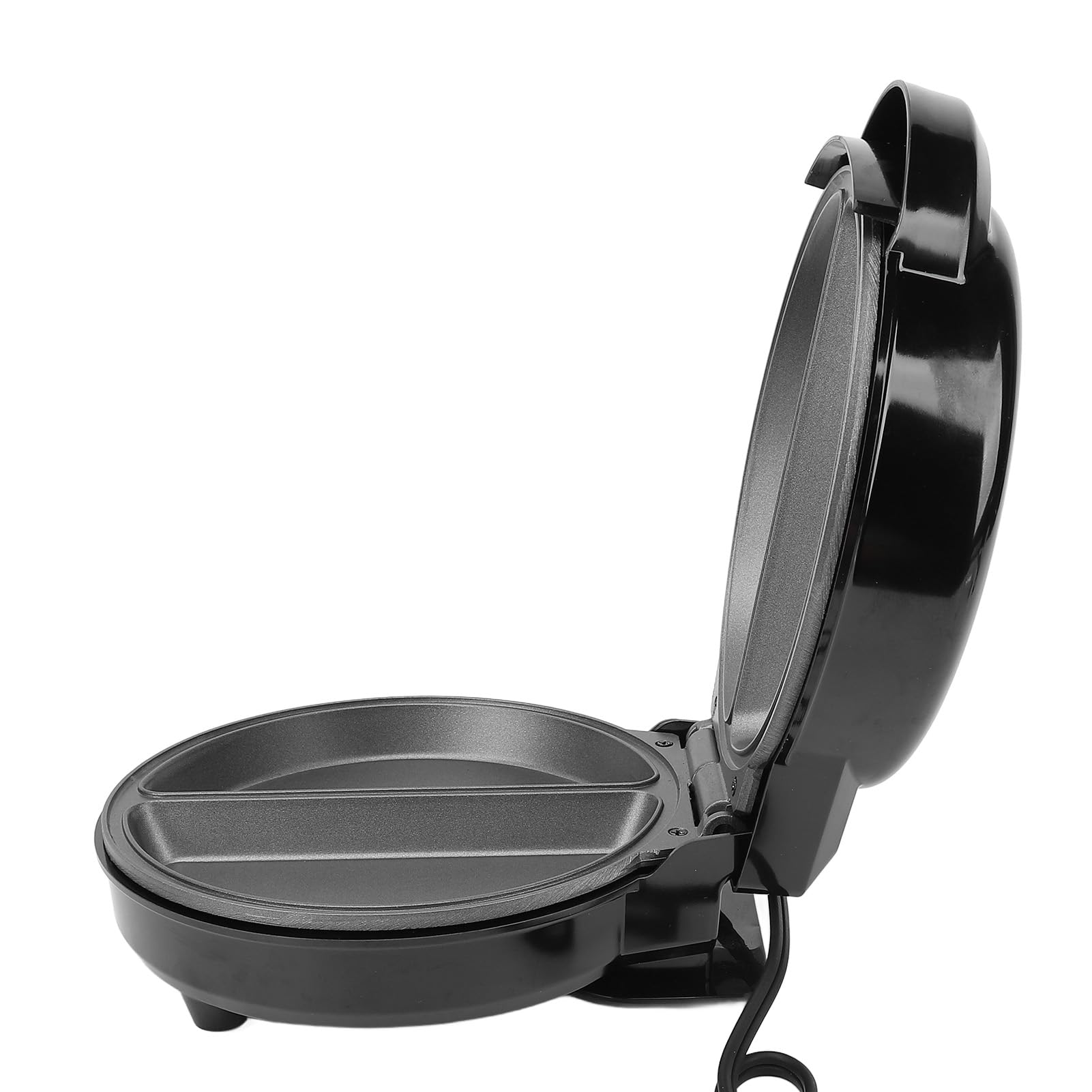 Máquina para Hacer Pizza Eléctrica Profesional, Máquina para Pizza de Encimera de 850 W, Horno para con Placas Antiadherentes de 12 Pulgadas, Calefacción Uniforme para (Enchufe europeo 220V)