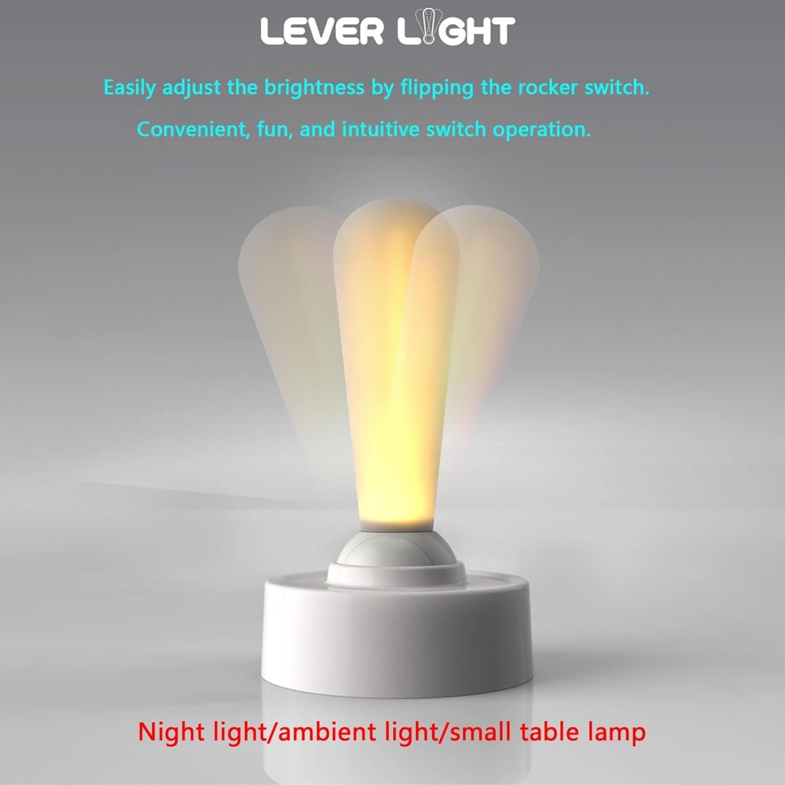 Luz nocturna de brillo ajustable, lámpara de noche recargable, lámpara de mesa portátil con batería de gran capacidad, iluminación ambiental regulable para dormitorio, guardería, habitación de los