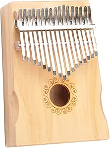 Amazon.com: Handheld Piano 17 Keys Kalimba Finger Piano Pine Wood Body ...