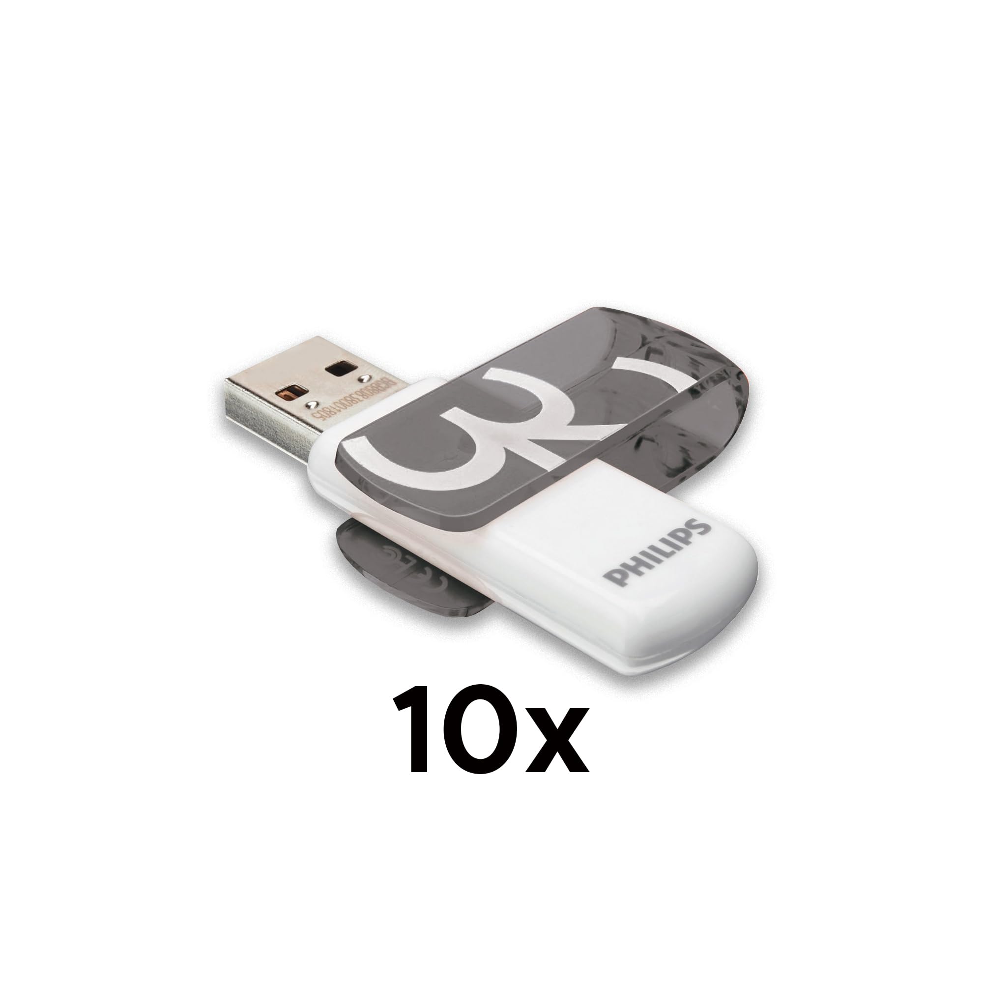 Philips Vivid Edition High Speed USB 2.0 unità flash USB 10× 32 GB con cappuccio girevole per PC, laptop, computer, archiviazione dati, velocità di lettura fino a 23 MB/s