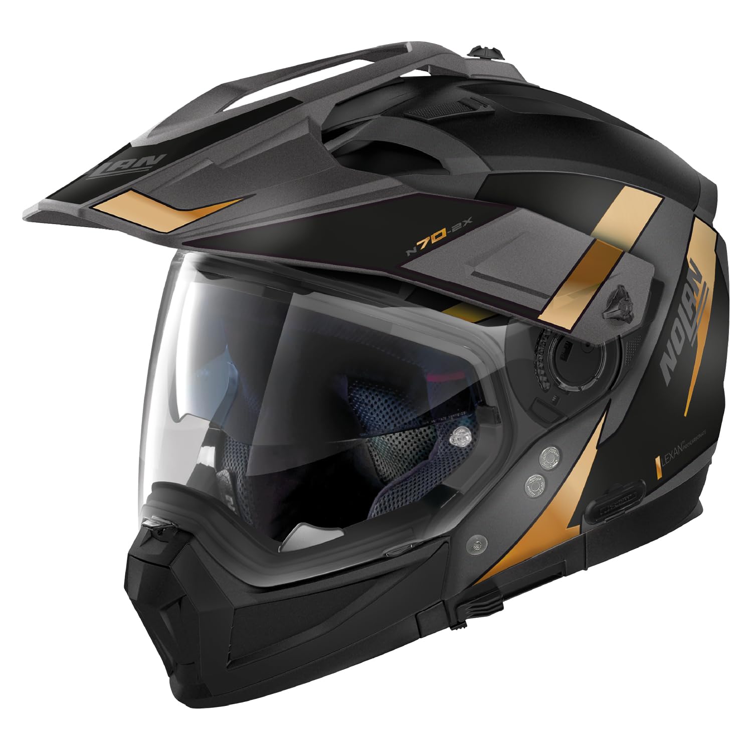 NOLAN 45729 Off-Road N70-2X Motorcycle Helmet, Skyfall (Gold/59), M Size, 22.4 - 22.8 inches (57 - 58 cm)