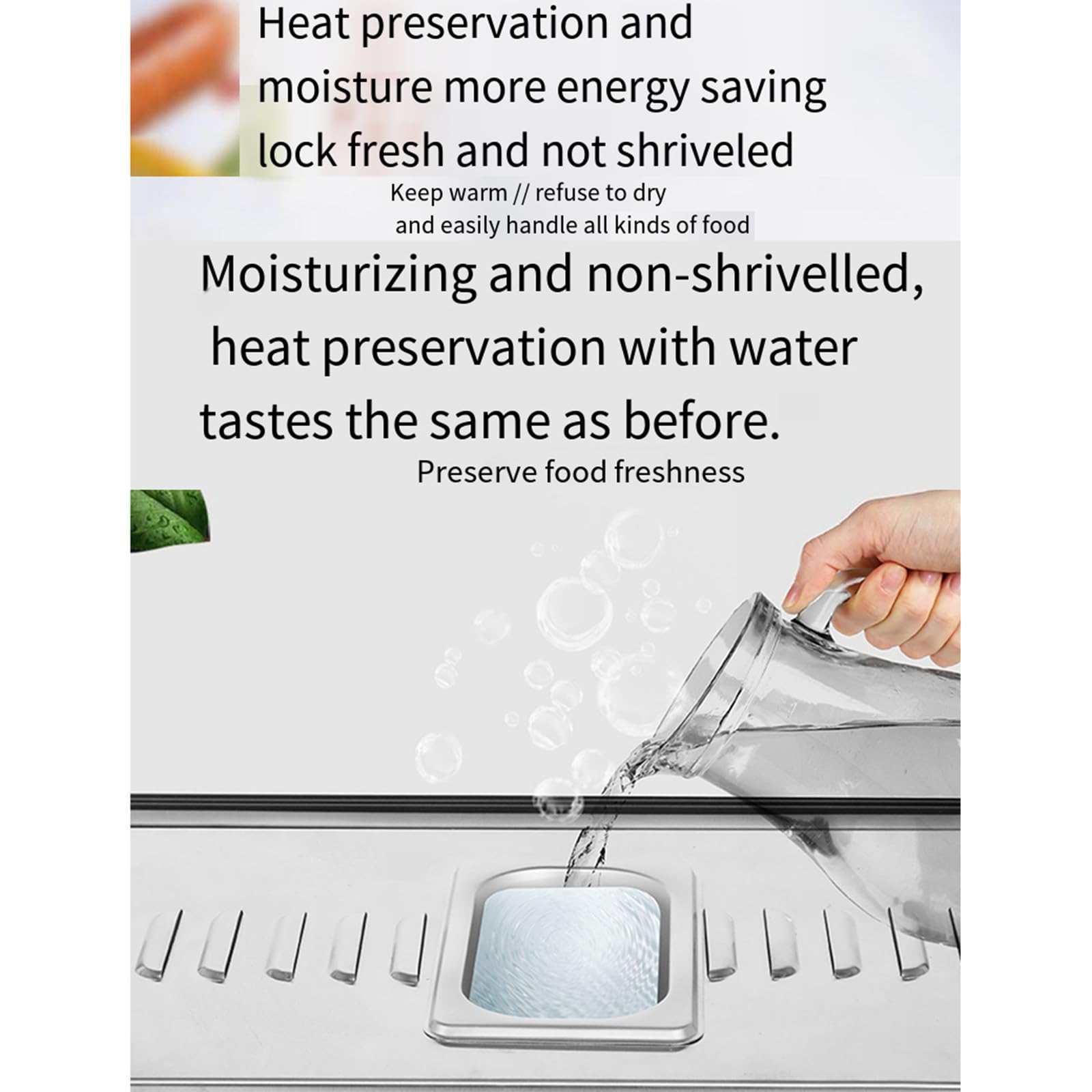 Vitrina de comida caliente comercial, escritorio pequeño, tarta de huevo, pan de castaña, bebidas, Control Manual de temperatura,Black