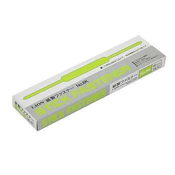 しばライオン同封❌ページ Amazon | ライオン事務器 ファスナー 紙製 60mm 30本 No.8K