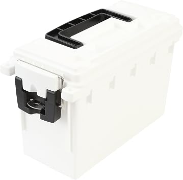 Sheffield 12681 Marine Storage Box, Dry Box Made in USA, Waterproof Container for Boat and Dock Gear, Small Parts Organizer with Latch, Stackable