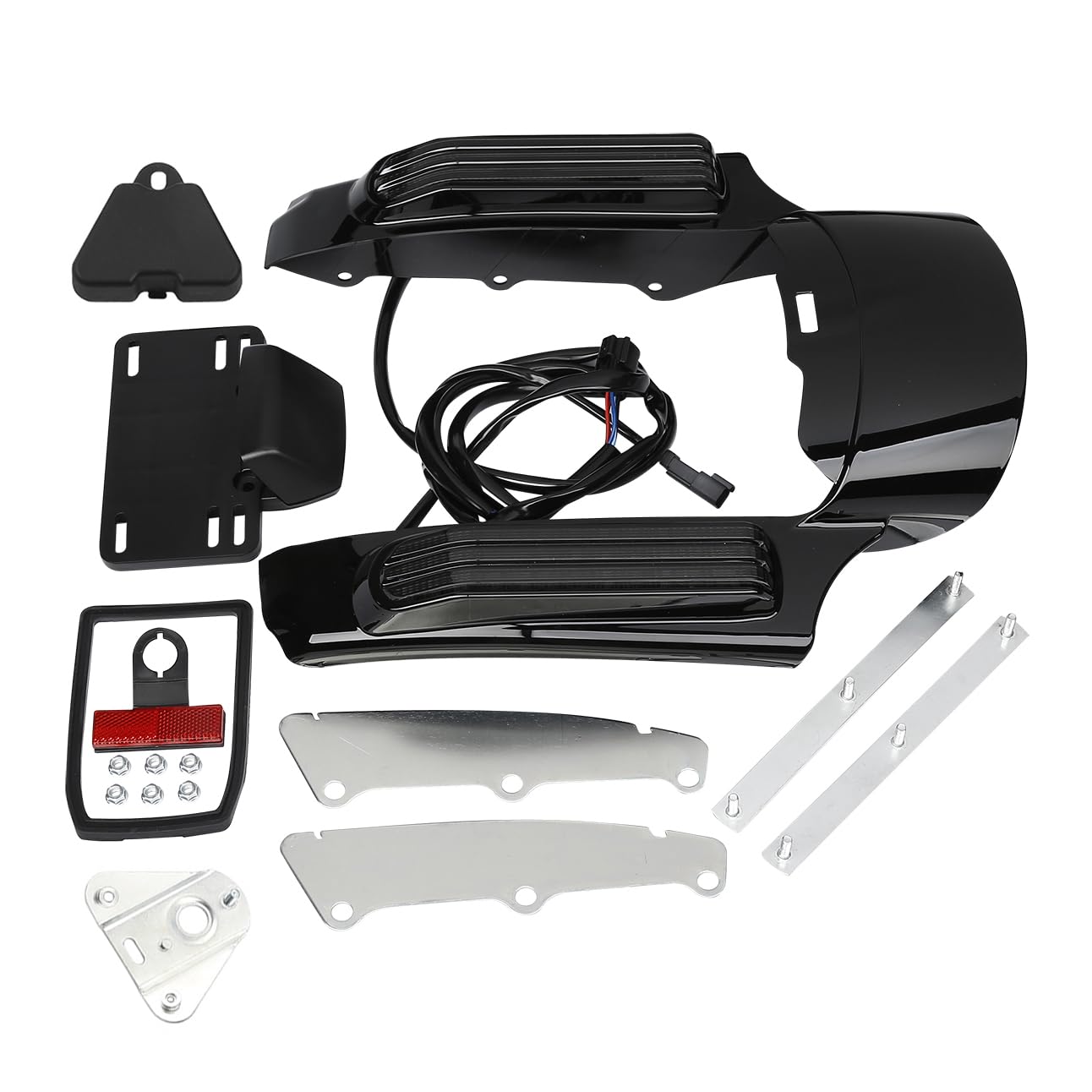 TCMT LED-Bremslauf-Blinker, hintere Kotflügelblende, passend für Harley Touring Road King Road Glide Street Glide Electra Glide Ultra Limited 2014–2023
