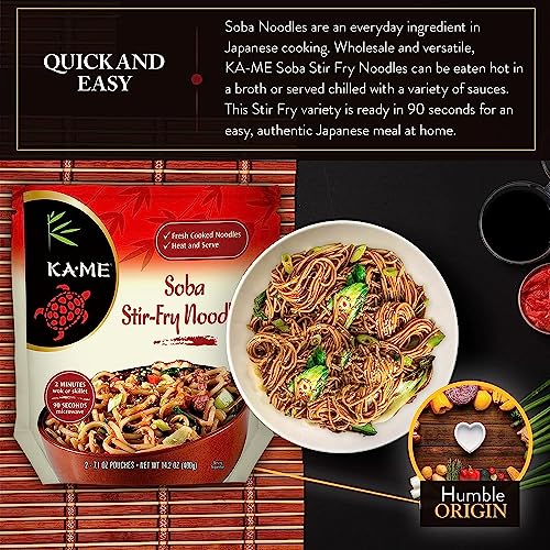 image for KA-ME Soba Stir-Fry Noodles - Delicious Asian Ingredients & Flavors, N