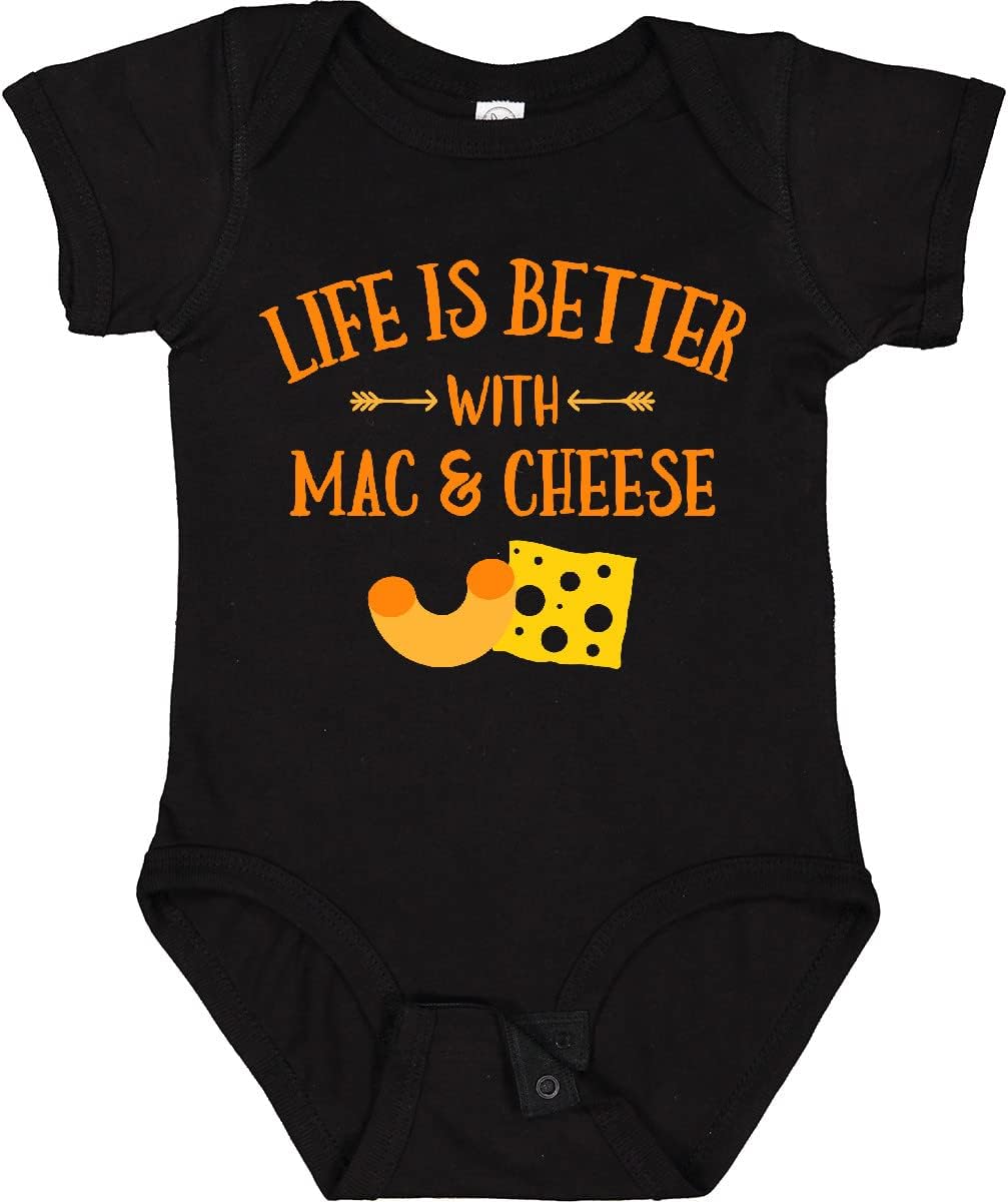 inktastic Life's Better Mac & Cheese Baby Bodysuit