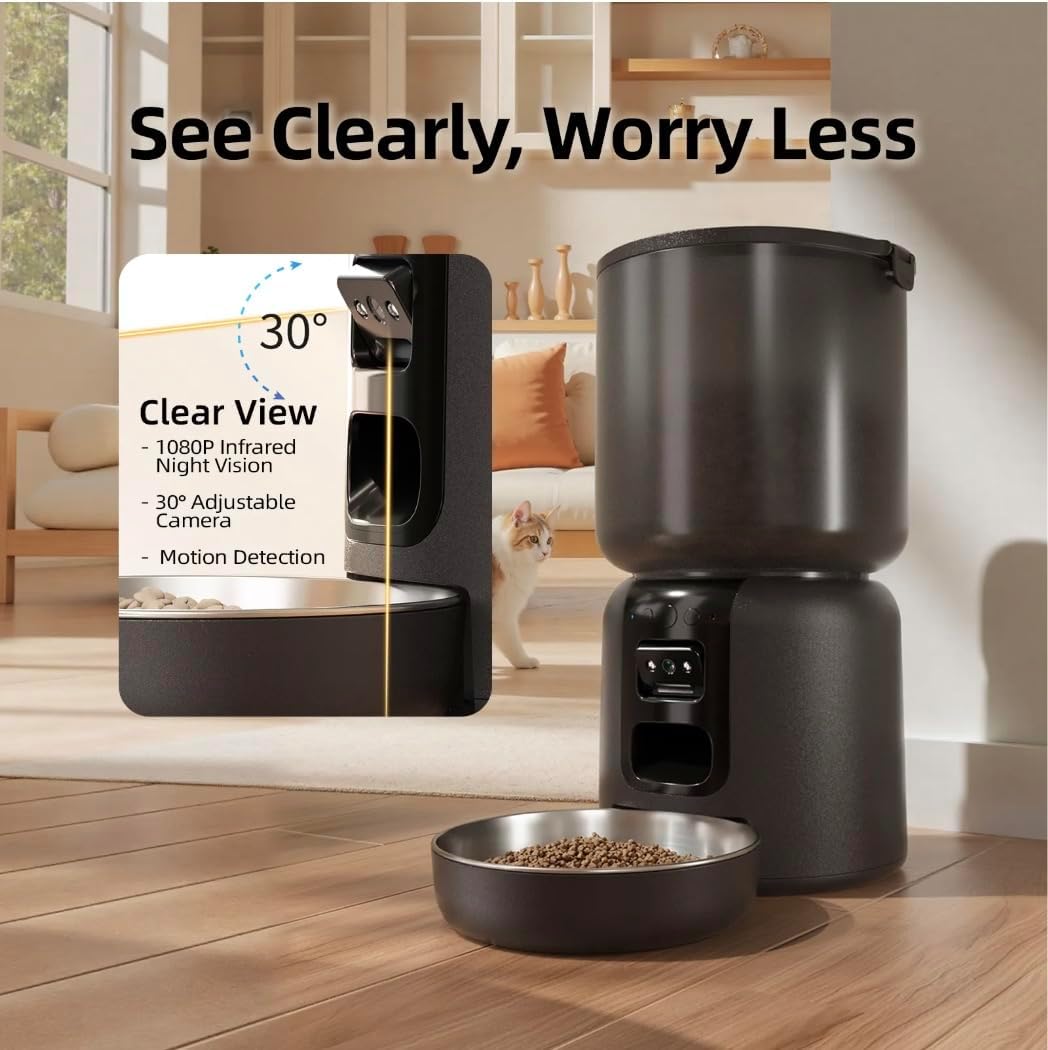 Best Automatic Cat Feeder And Waterer Set, 4L App Control Smart C... 2026