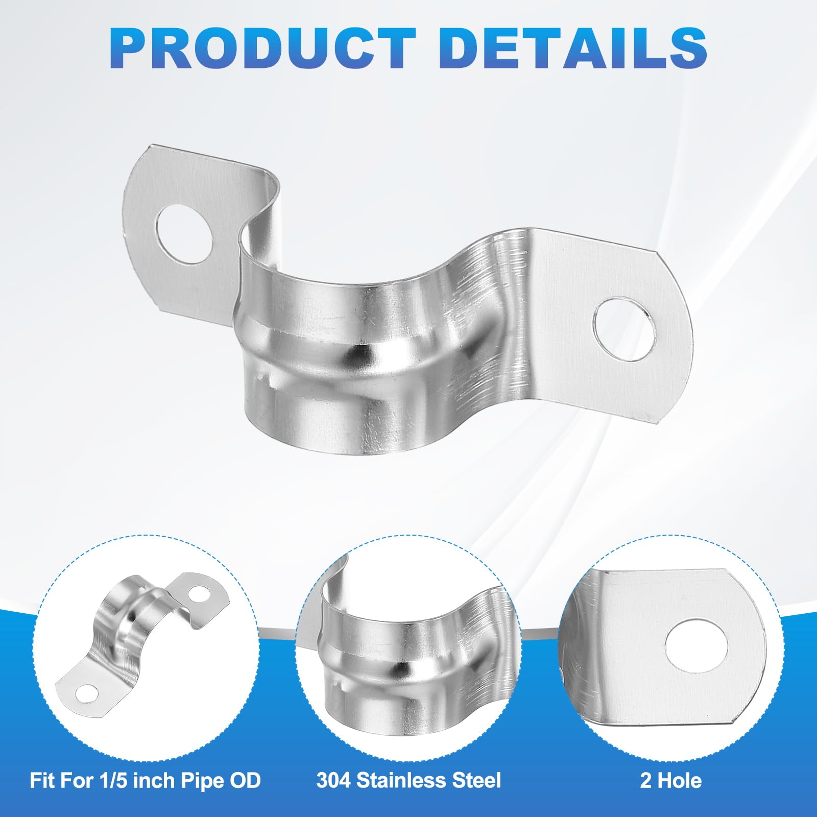 PATIKIL 20mm Rigid Pipe Strap - Image 3