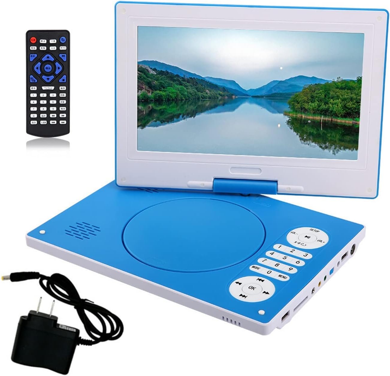 Amazon.co.jp DVD プレーヤー ポータブル VCD DVD CD MP3 MP4 USB プレーヤー HD 9 インチ