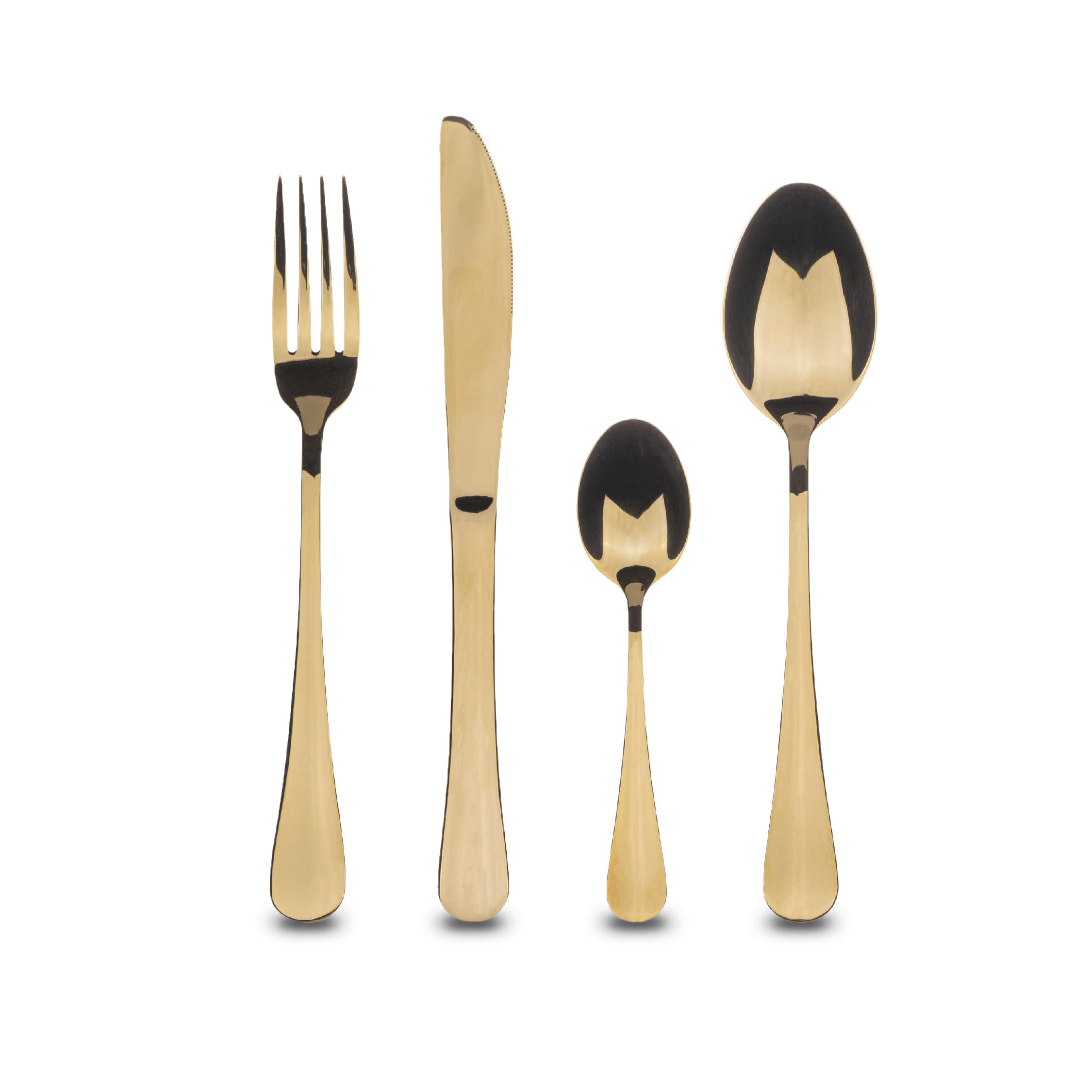 Bergner Set 24pcs cuberteria en acero inoxidable colección Munich champagne shiny