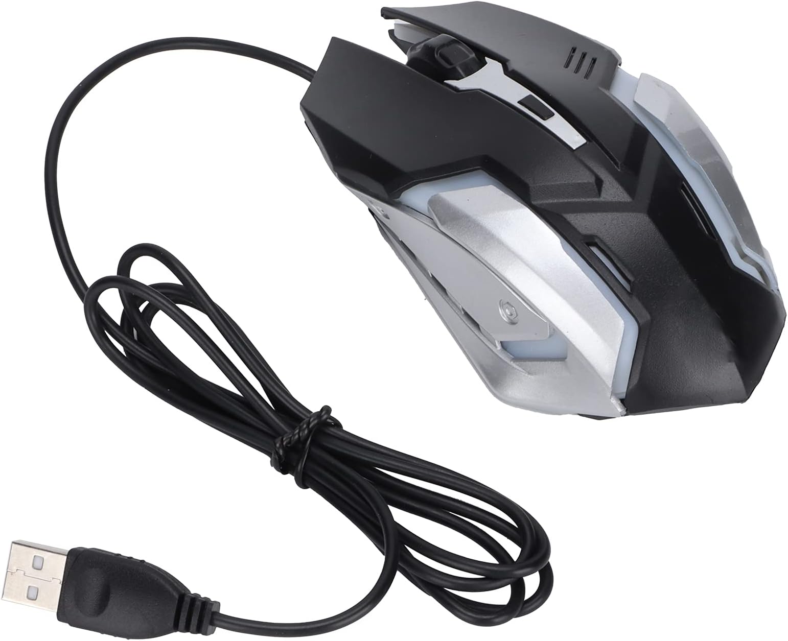 Computer Mouse Wired, Plug and Play Epquipped with 4 Game Buttons Equipped with Game‑Level Sensors Gaming Mouse Wired for Home for Office(Black)'