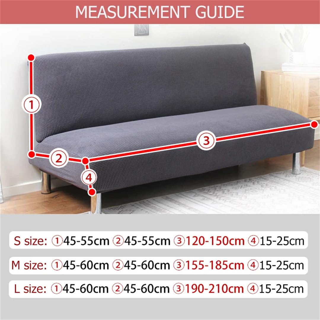 Housse élastique blanche pour causeuse, sans accoudoirs, lavable, taille M (160-190 cm) pour canapé moderne, facile à nettoyer, protection de meubles extensible