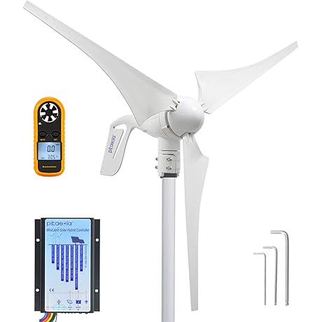 PIKASOLA Off-Grid Wind Turbine Generator and Hybrid Charge Controller