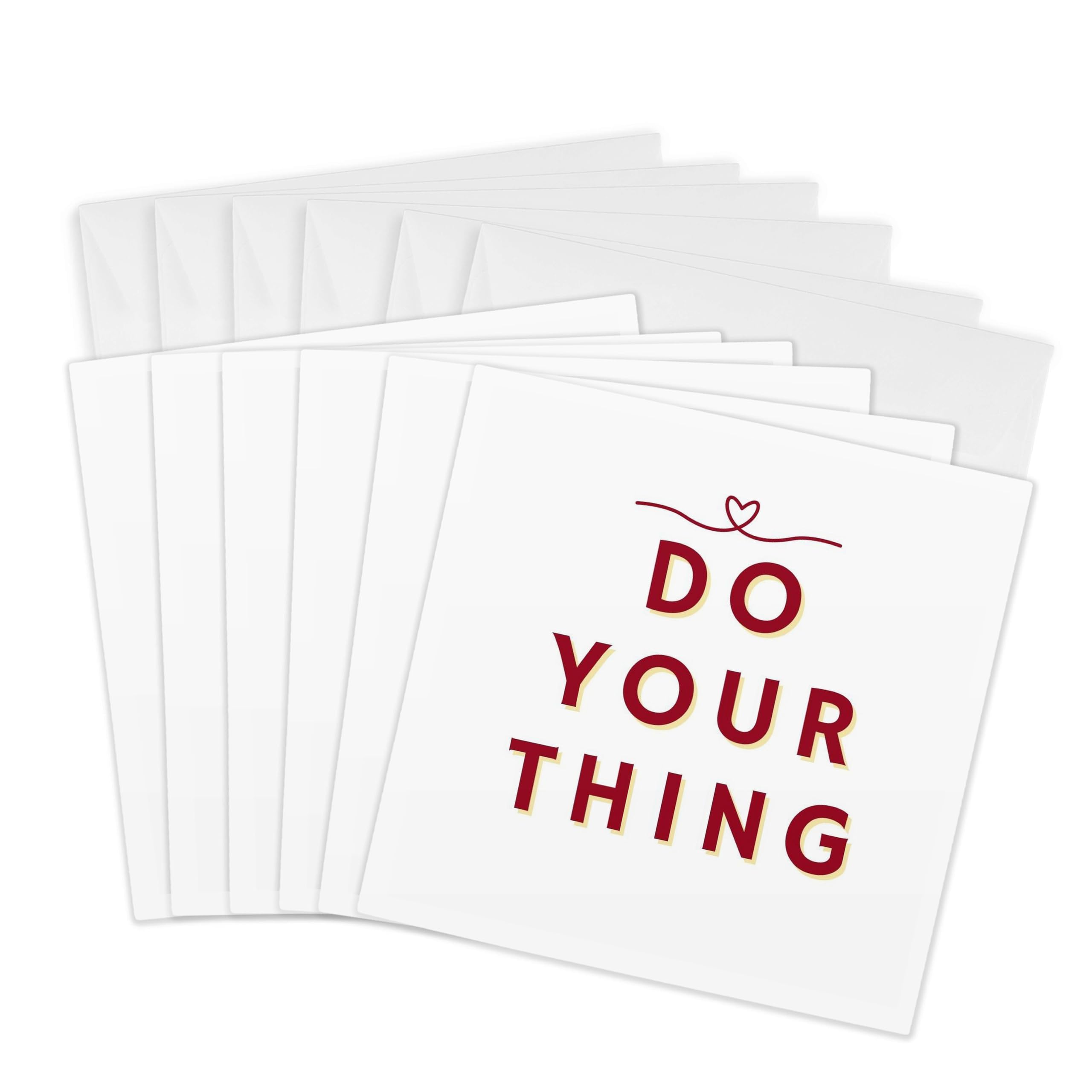 3dRose Greeting Cards - Image of a Heart with Text of Do your thing - 6 Pack Mary Aikeen-Life Quotes