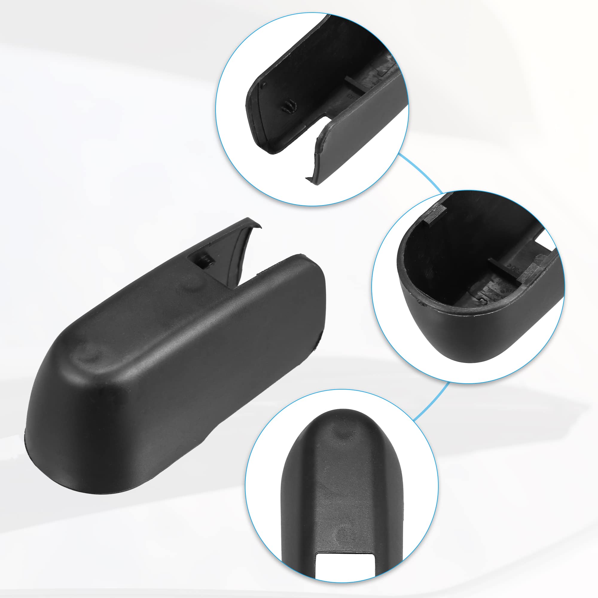 ACROPIX Rear Wiper Arm Nut Cap For Toyota Highlander, RAV4, Sienna, Venza & More (Fits OE# 85292-42020) - Black ABS Plastic - View #5