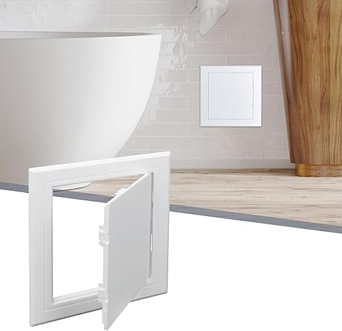 Miniatura 1 de Flamorrow Panel de acceso de plástico blanco para paneles de yeso, paneles de acceso de fontanería de 16 x 16 pulgadas para paneles de yeso, puerta