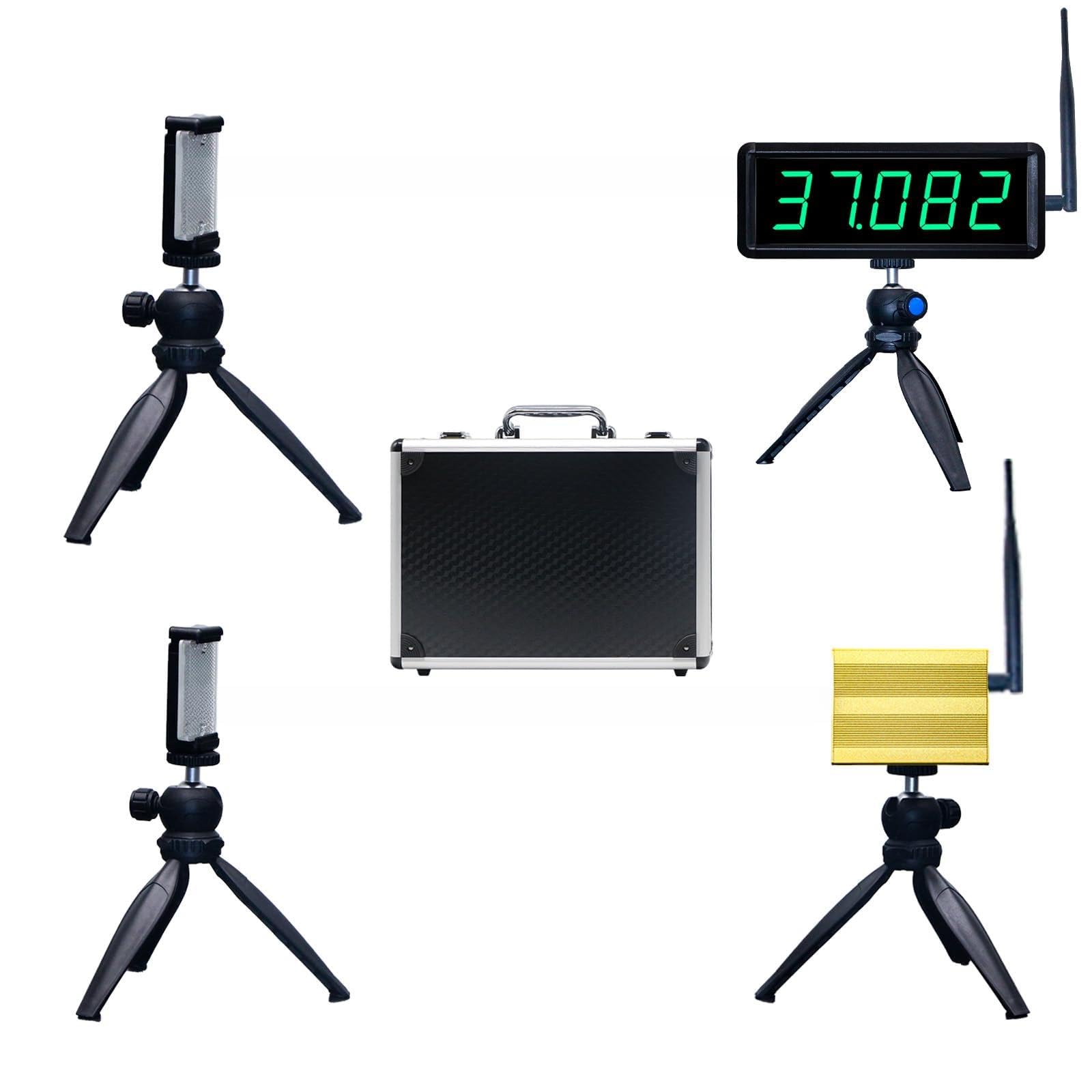 Wireless Laser Timer for Sprints, Battery Powered Sprint Timer Laser Tranning System 40 60 Yard Dash, Race Clock Stopwatch for Running Speed Tranning