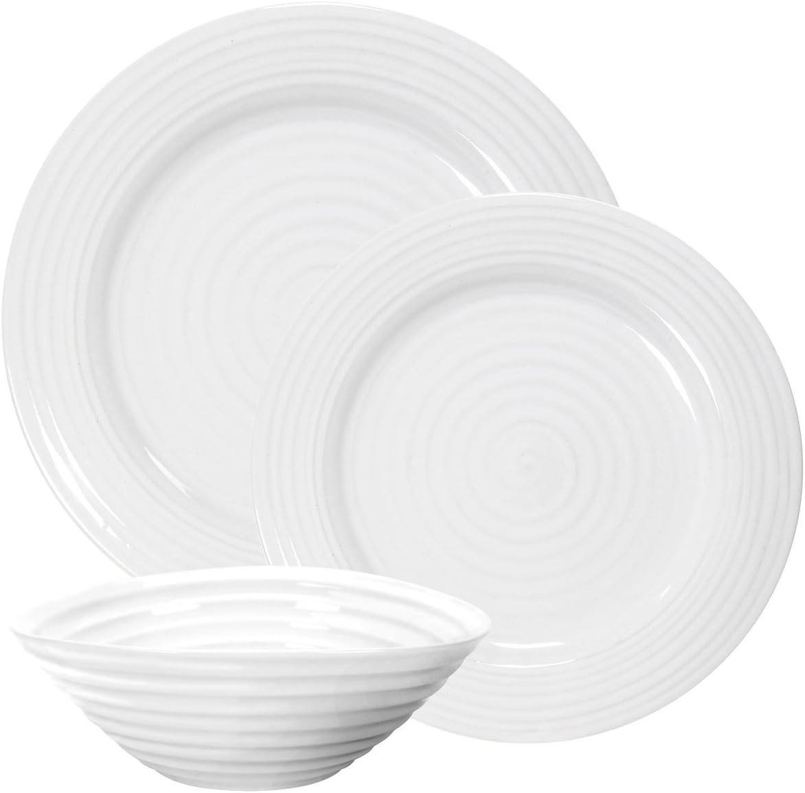 Portmeirion Sophie Conran Set Gocciolatori Olio E Aceto: Eleganza In Porcellana Bianca (26,5 Cm)