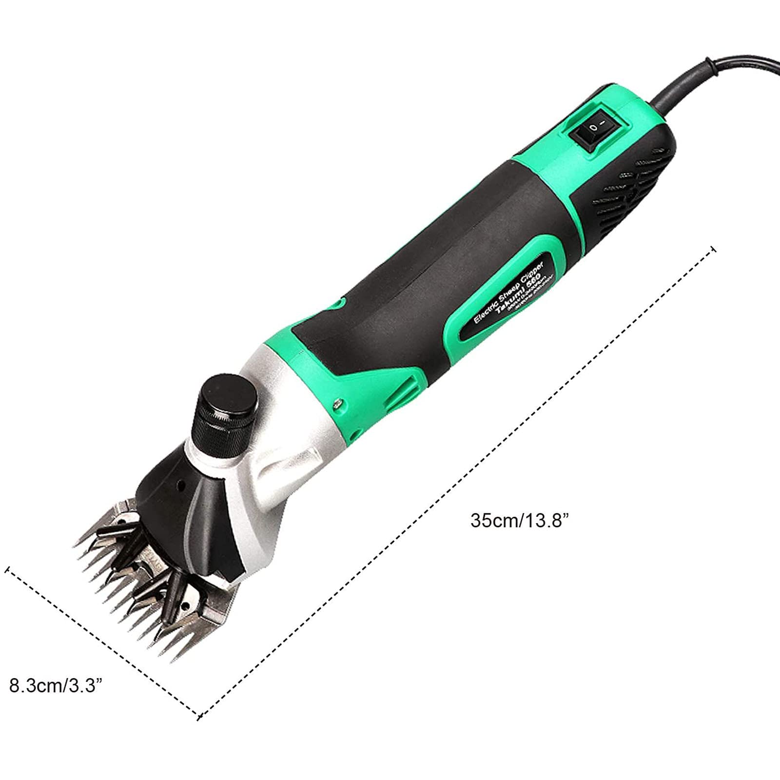 Cesoie per pecore professionali elettriche da 850 W Tosatrice per pecore portatile con 6 velocità per pecora, capra, lama, cavallo, alpaca, pelo spesso e animali pesanti, toelettatura della pellicci