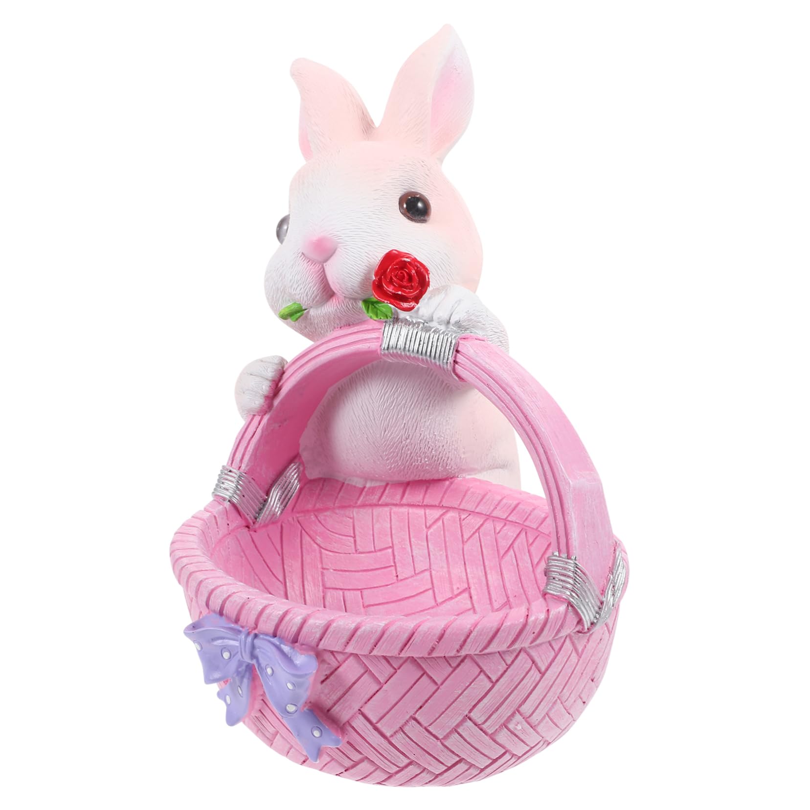 Alipis Ornamenti Per Cestini Di Coniglio Decorazione Cinese Feng Decorazioni Pasquali Primaverili Cesto Di Pasqua Statua Del Coniglio Feng Shui Paesaggio Pasquale Animale Scrivania Resina