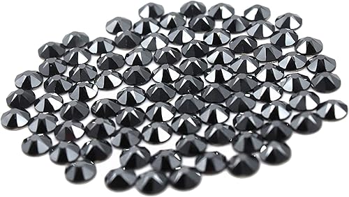 Miniatura 1 de Preciosa Viva Rhinestones - Sin Hotfix Flatback - Jet Hemitate - SS16 (0.157 in) - Elige tu cantidad (144)