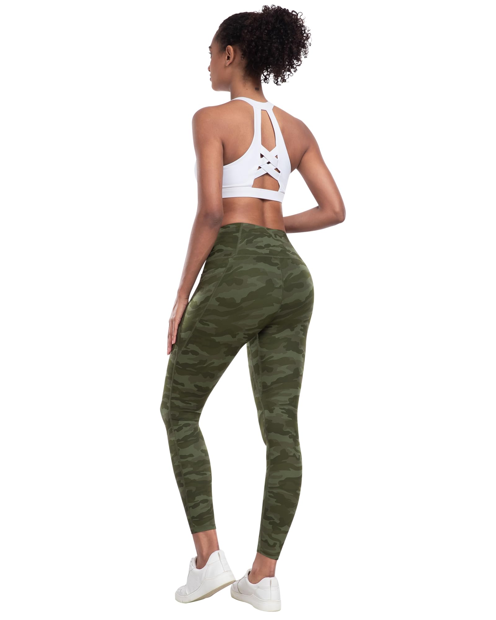 LZYVOO Lot de 6 leggings avec poches pour femme, taille haute, contrôle du ventre, pantalon d'entraînement et de yoga