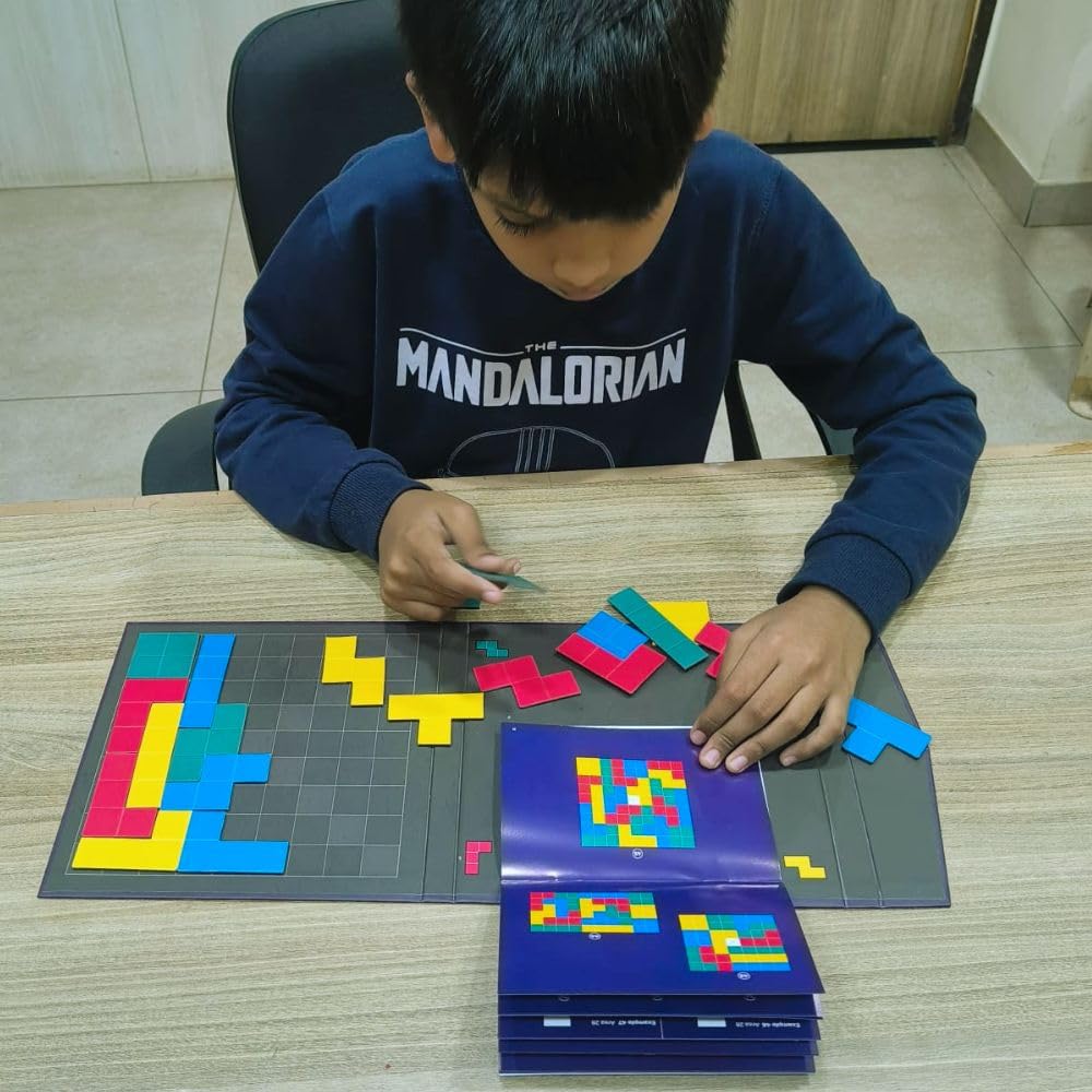 PELIKAS TOYZ Magnalogix Magnetic Game Tetrix for Kids Age 6 to 9 Years Old Tetris Puzzle for Kids, Gift for Boys Girls,Travel Game - Tetrix Junior - Image 3 thumbnail