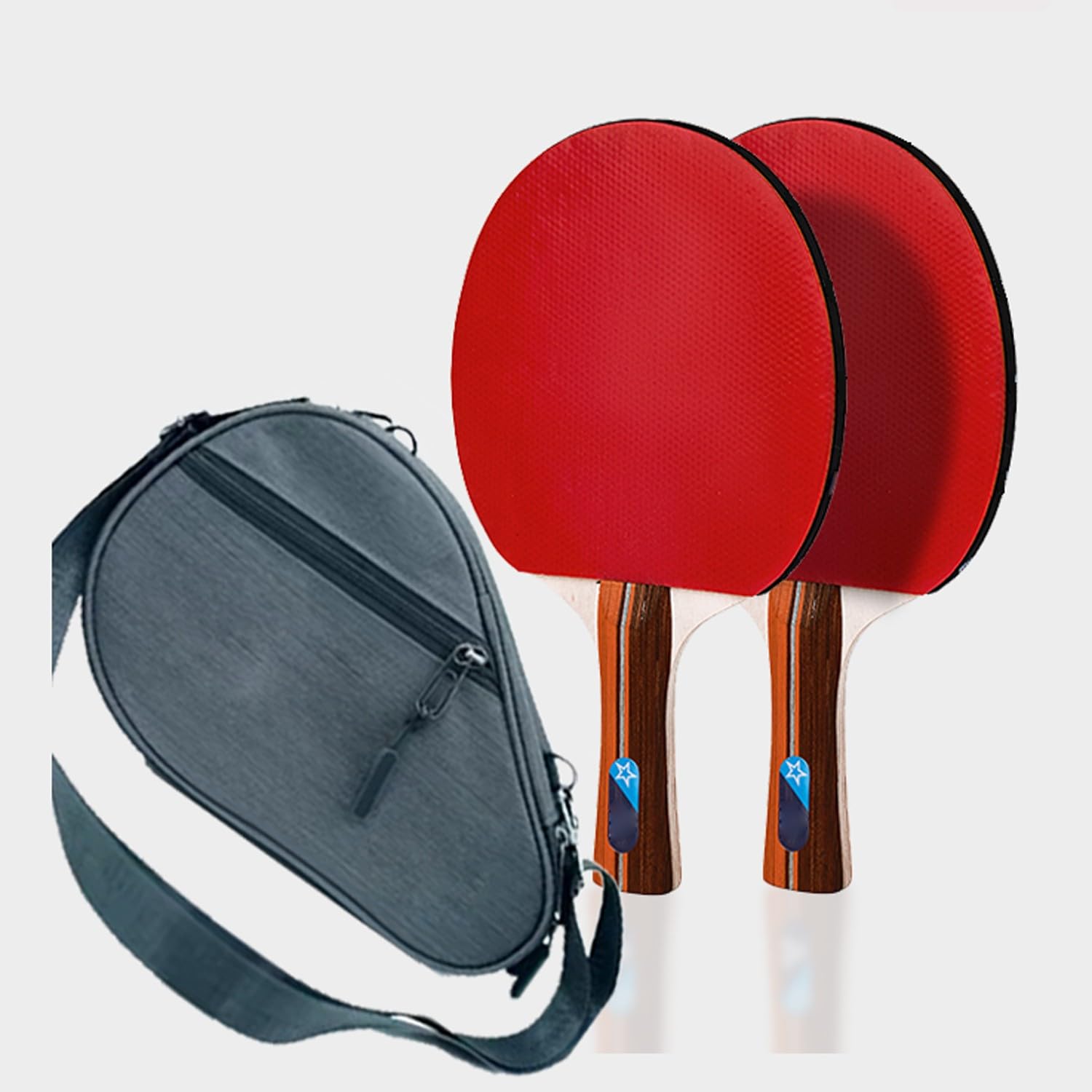 DOOKAA ping Pong Paddle ping Pong Paddles Set of 2 Long Handle Table Tennis Racket for Beginners Suitable for Daily Entertainment, size