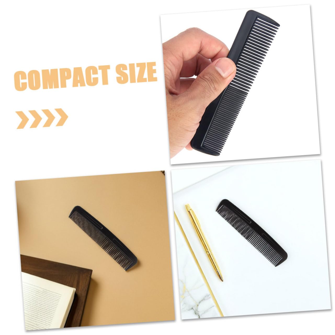 200 Piezas Peine Cabello De Viaje De Bolsillo Para Hombres y Mujeres De Dientes Finos y Anchos Para Peluquería Al Aire Peine Para Peinar El Cabello