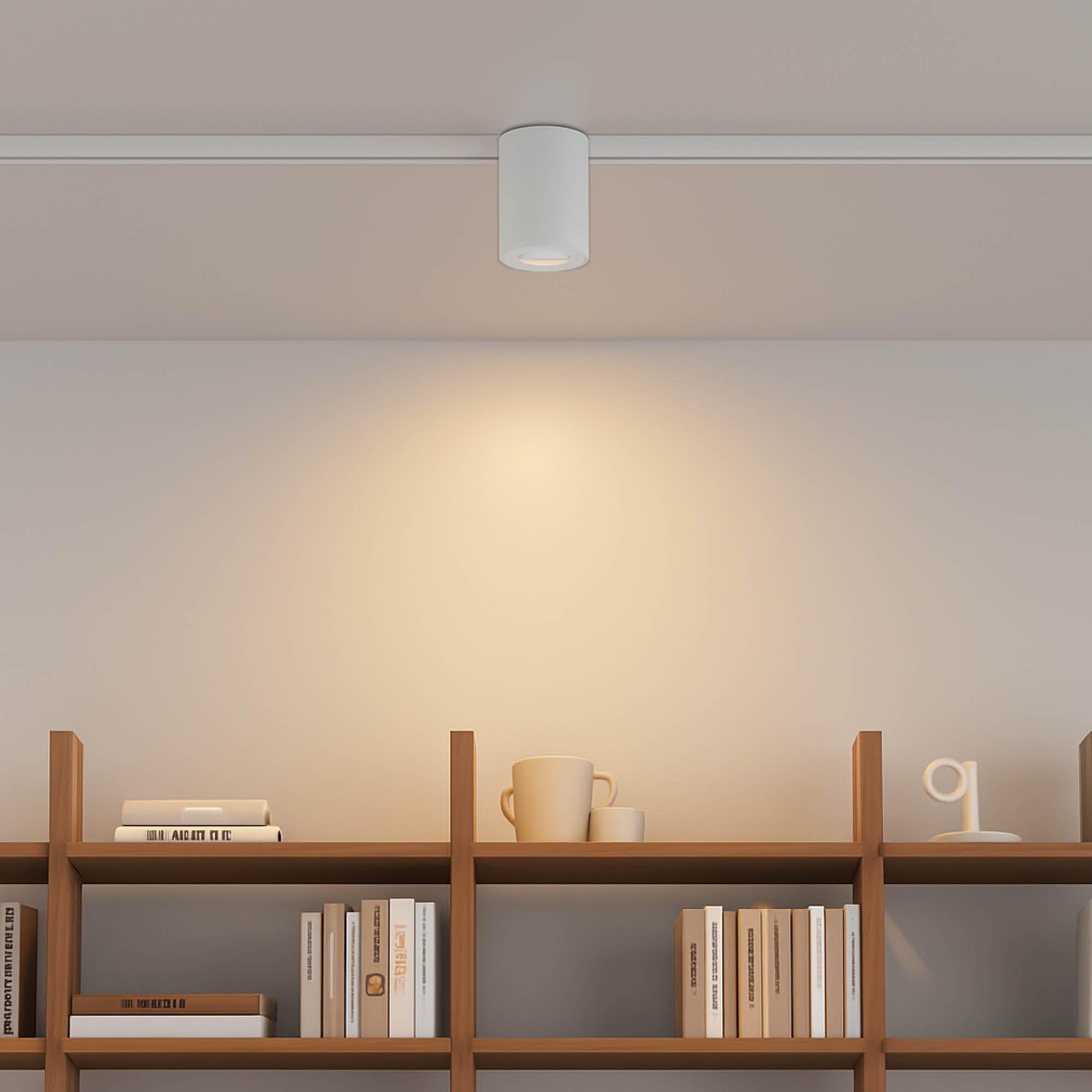 Ledvion spot rail LED 3m monophase Blanc 5 spots sans ampoule GU10