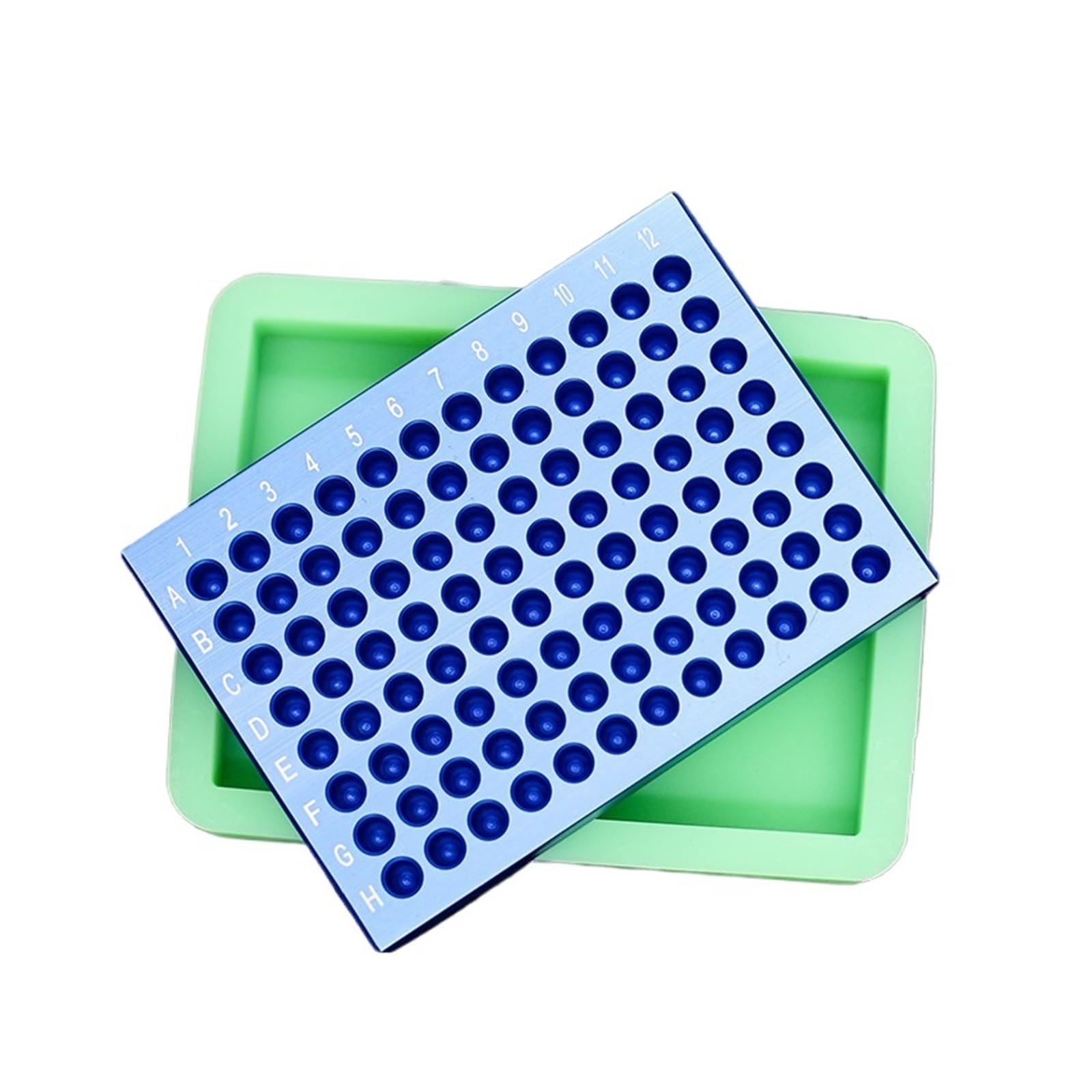 Aluminiowy blok chłodzący 1 szt. Silikonowy stojak na modułowy z pianki lodowej do aluminiowego pudełka 0,2/1,5 ML
