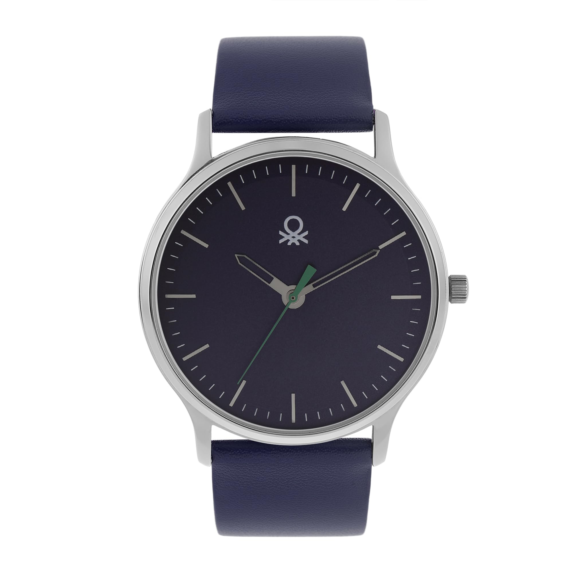 Iconic Analog Watch for Man with Blue Round Dial & Blue Leather Strap Band Water Resistant Men's Wrist Watches - UWUCG1404-image-21