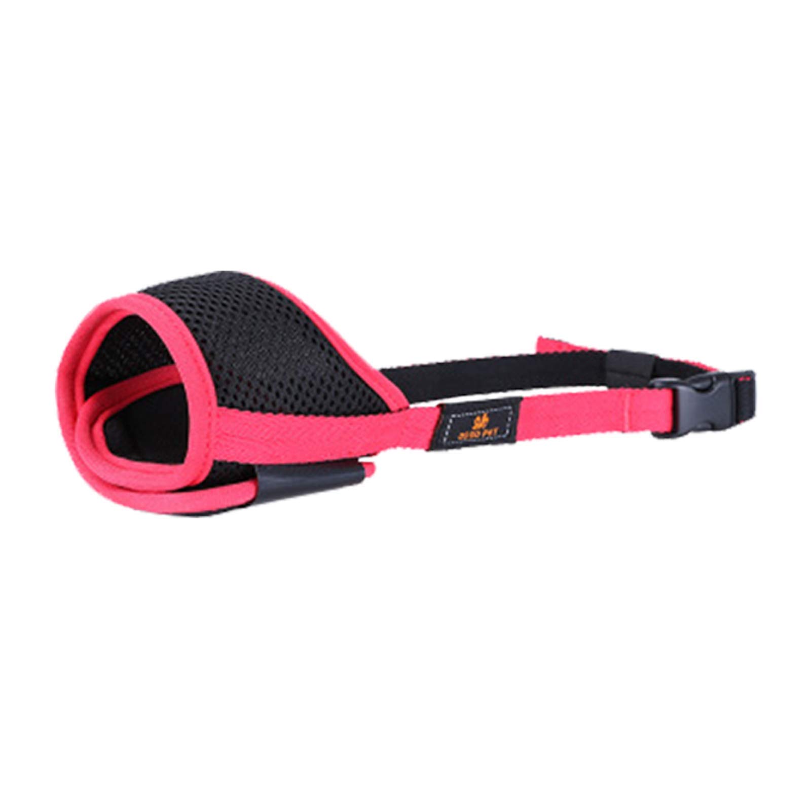 Maulkorb für Hundetraining, atmungsaktives Mesh und strapazierfähiges Nylon, verstellbar, mit weichem Polster für Training, Bellen, Beißen und Kauen, Schwarz, Größe M