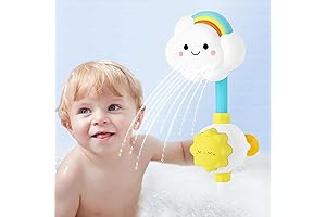 Rainbow Electric Cloud Sprinkler - Interactive Shower Time Fun For Kids