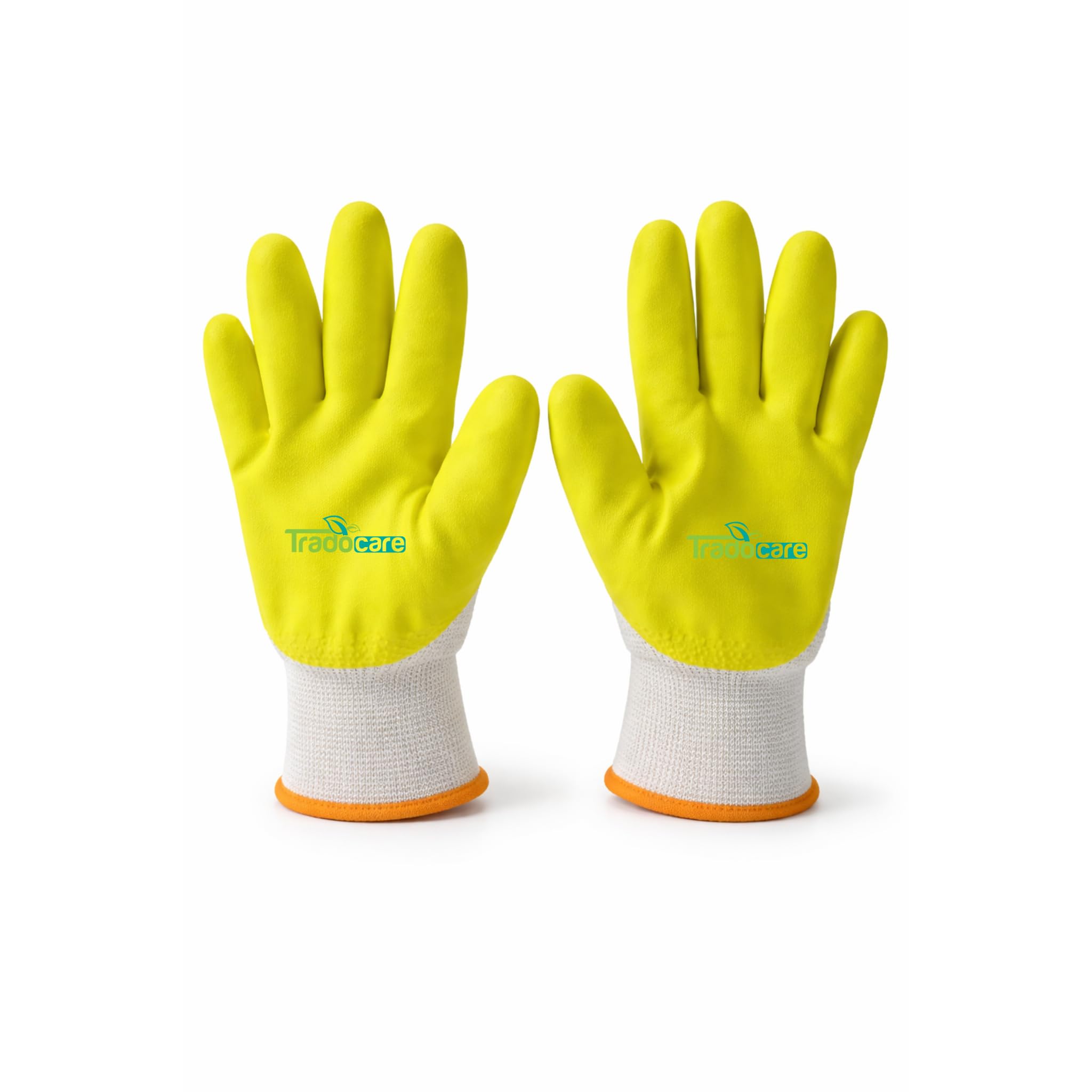 TRADOCARE Premium Gardening Gloves | Heavy Duty Safety Gloves for Gardening, Farming & Outdoor Work | Anti-Slip Grip, Comfortable Knit Wrist (Yellow, Pack of 1 Pair)-image-14