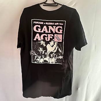 Amazon.co.jp: KUZIRA×FOMARE GANG AGE ツアー Tシャツ 黒 L