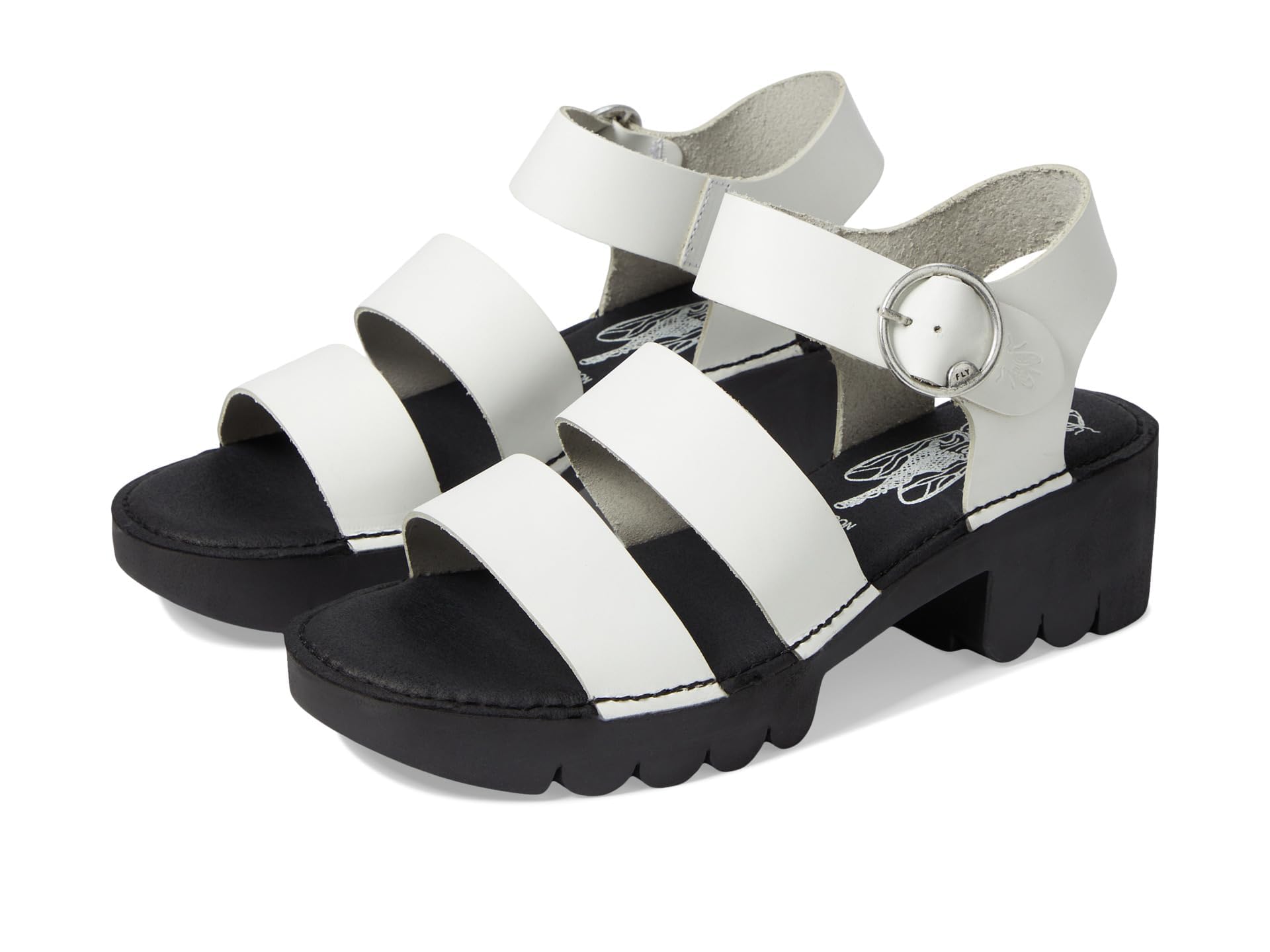Fly London Women's EGLY520FLY Sandal, OFFWHITE, 6 UK