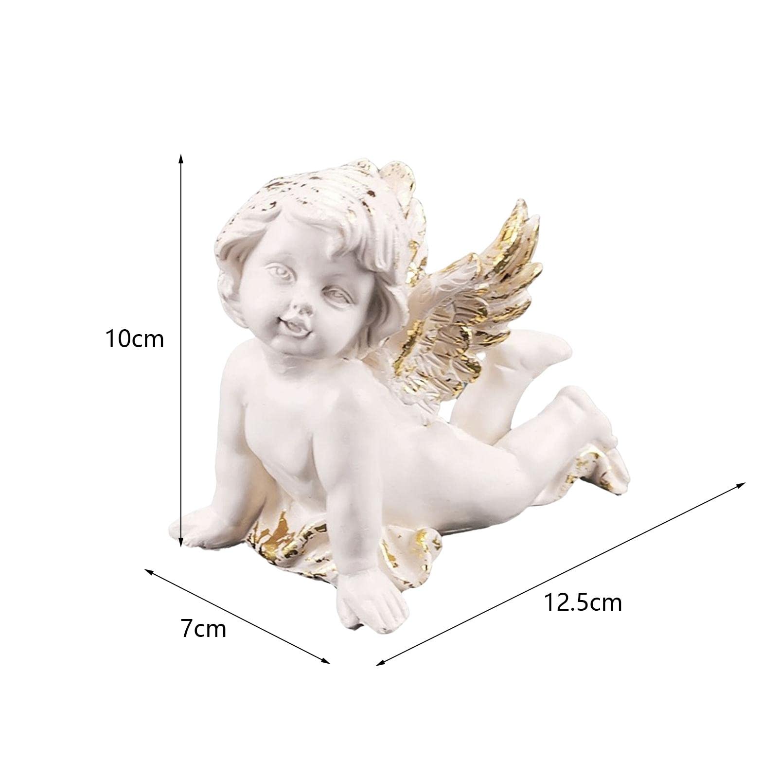 Amazon.co.jp: Figatia 赤ちゃん天使像庭の彫刻家の装飾
