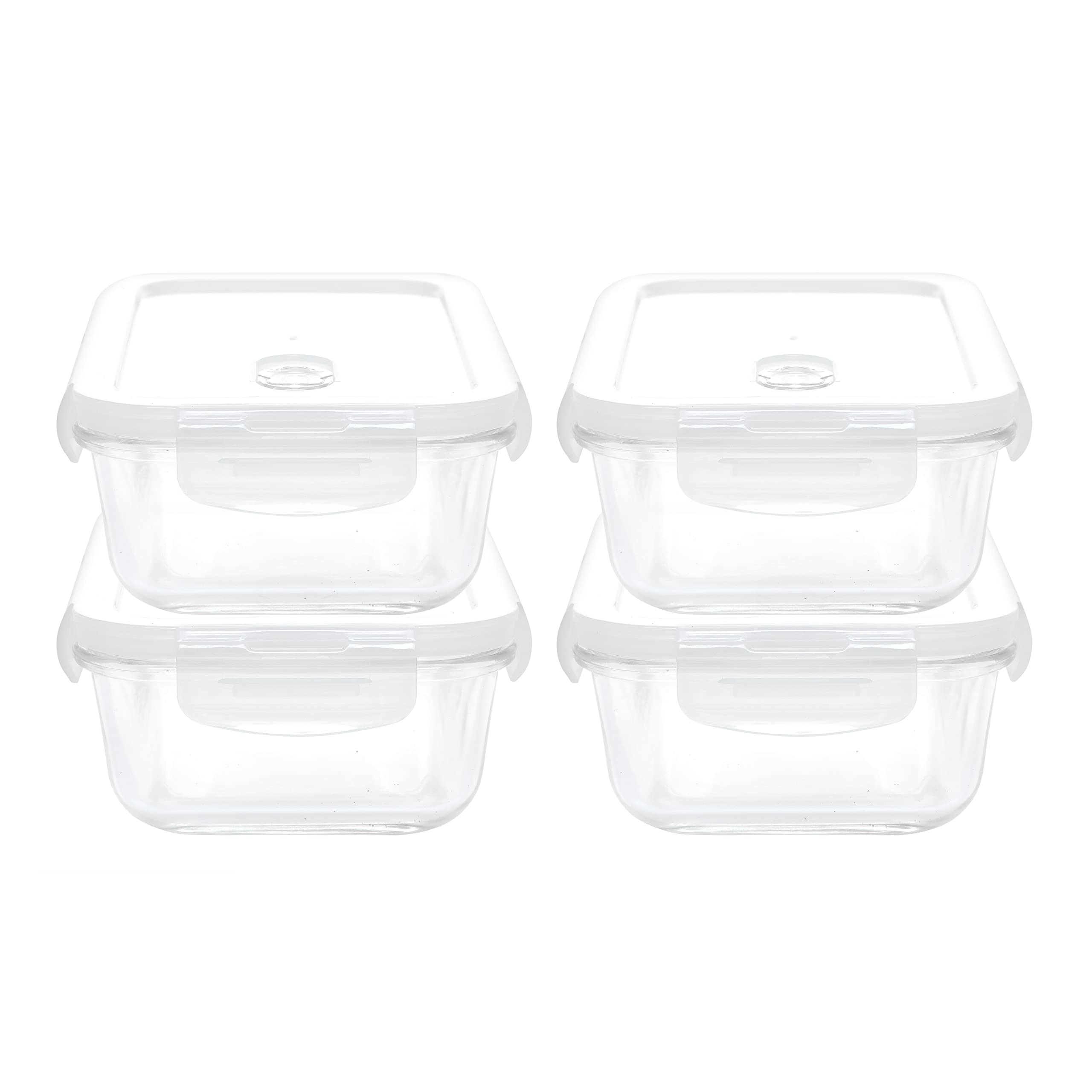 Glass Food Containers - Set of 4 -5 Glass Food Containers - Set of 4 -5