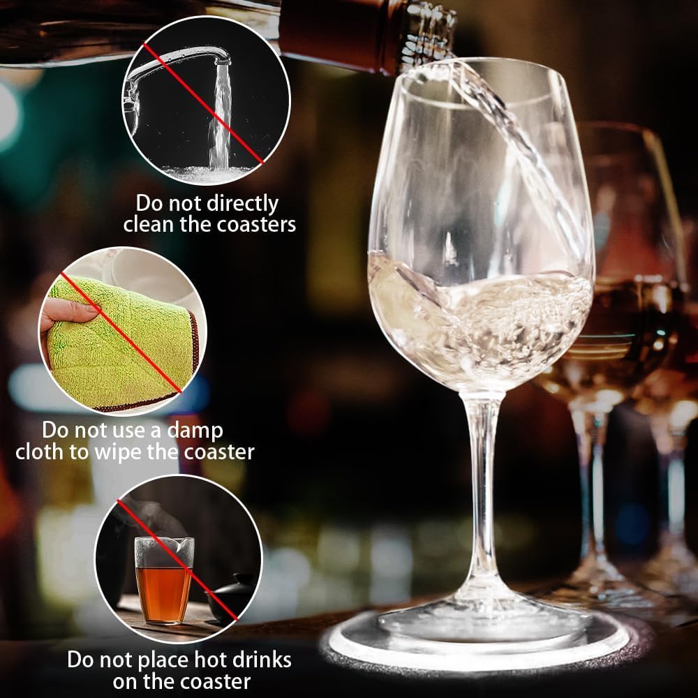 Lot 8 Sous-verres Lumineux Yotutun Dessous De Verre LED, Verre Lumineux Coloré Dessous De Verre En Acrylique Rond Étanches Sous-Verre Lumineux LED Multicolore Pour Les Fêtes Les Mariages Les Bars Noël (4 Lot 8 Sous-verres Lumineux Yotutun Dessous De Verre LED, Verre Lumineux Coloré Dessous De Verre En Acrylique Rond Étanches Sous-Verre Lumineux LED Multicolore Pour Les Fêtes Les Mariages Les Bars Noël (4