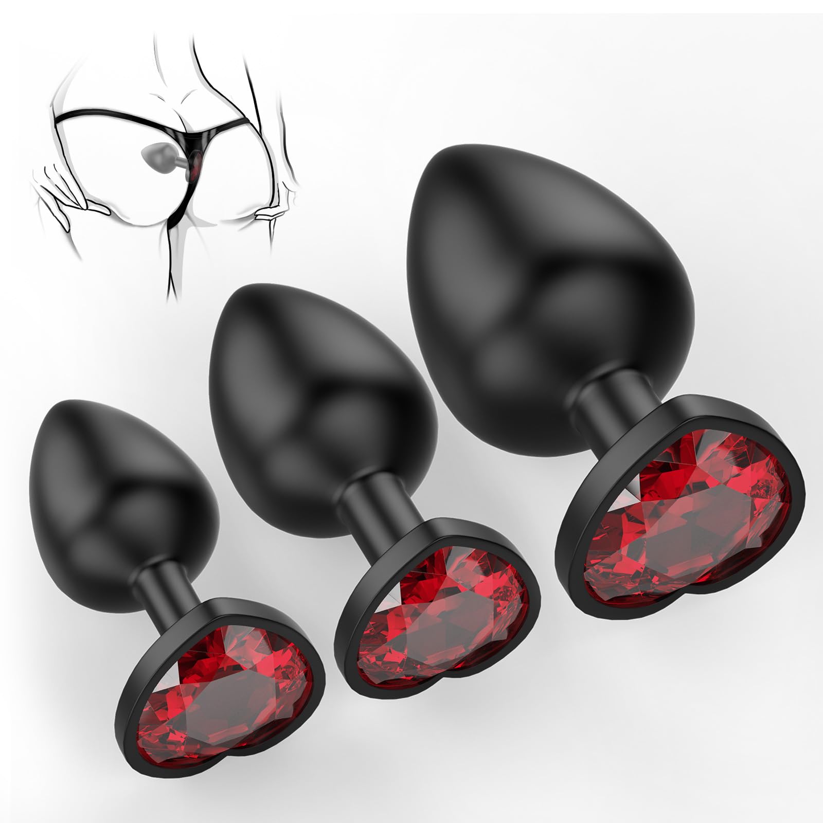 Date Night Gift for for Indoor Silicone Butt Training Tool Anales Trainer Set Plug Butt for Women Adult Toys Relaxing Toys Tool for Men Women Sunglasses 0127U2