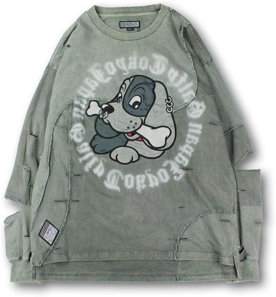 Amazon | [ｶﾞﾙﾌｨｰ] ロンT ロング Tシャツ 長袖 メンズ レディース