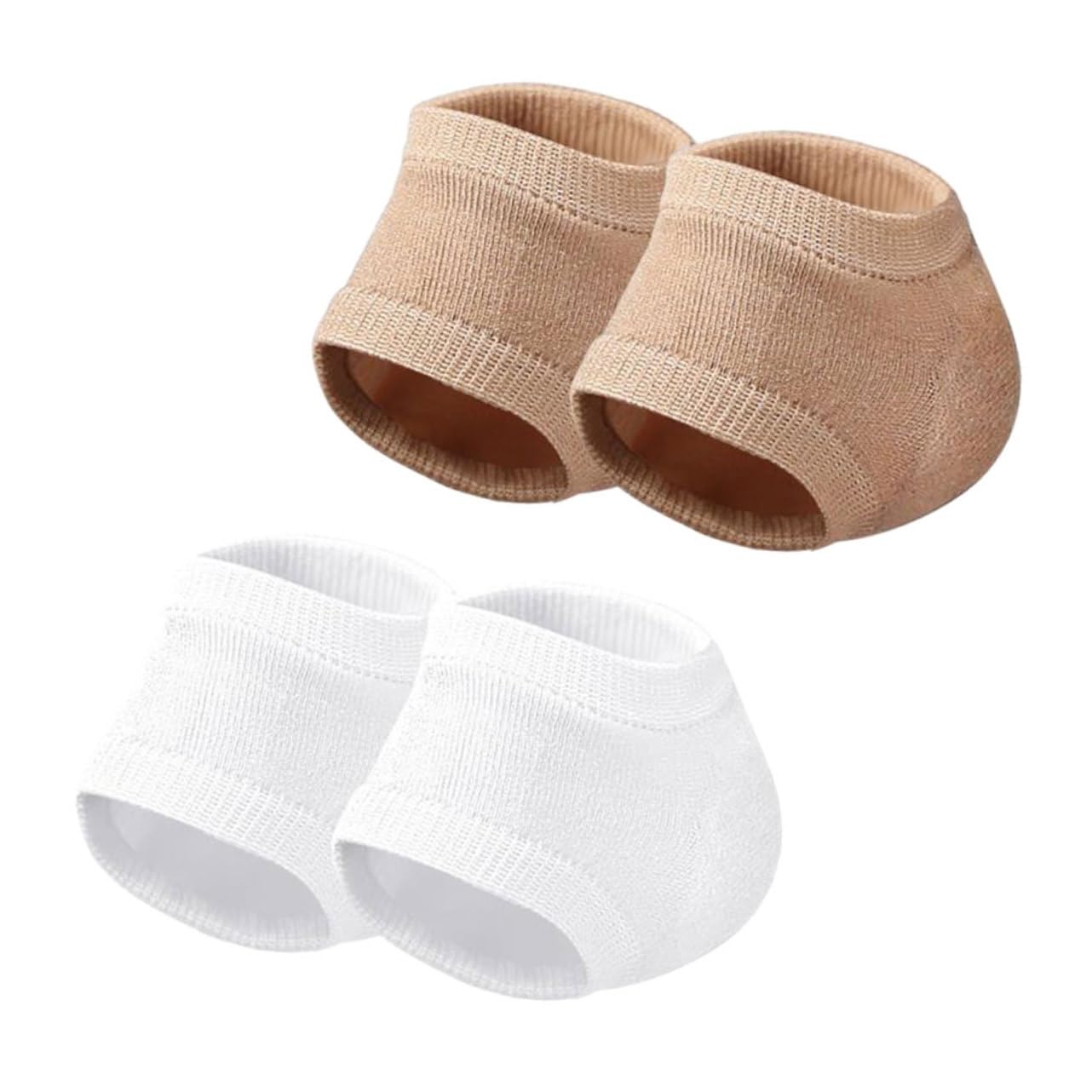 BIUDECO Elastic Cracked Heel Protectors Gel Heel Socks for Men Women Moisture Relief