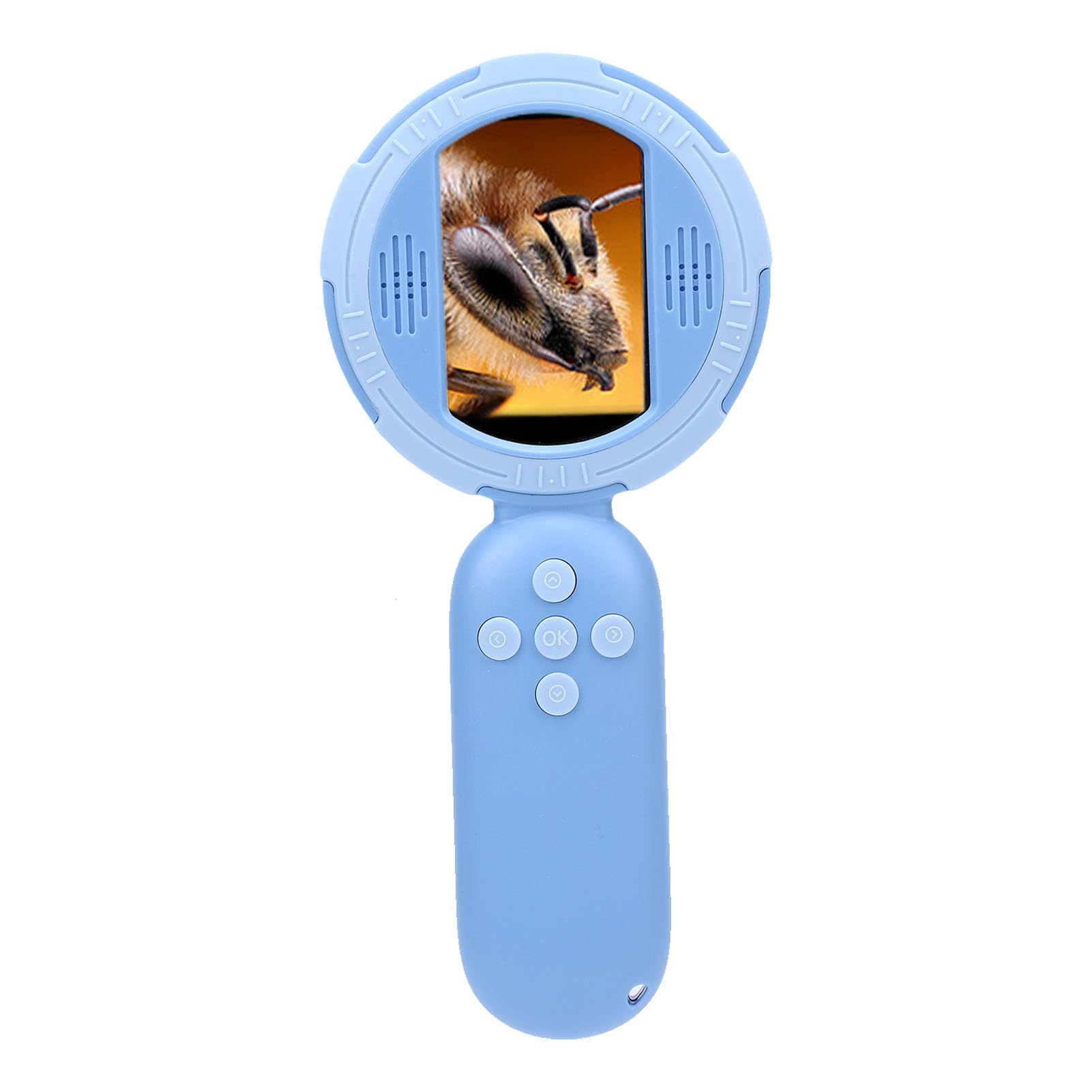 ASHATA Microscopio digitale per bambini, 2 MP, con schermo da 2 pollici, design leggero per una facile esplorazione in aule e cortili